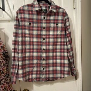 Orvis Men's Multicolor Plaid Button Down Shirt